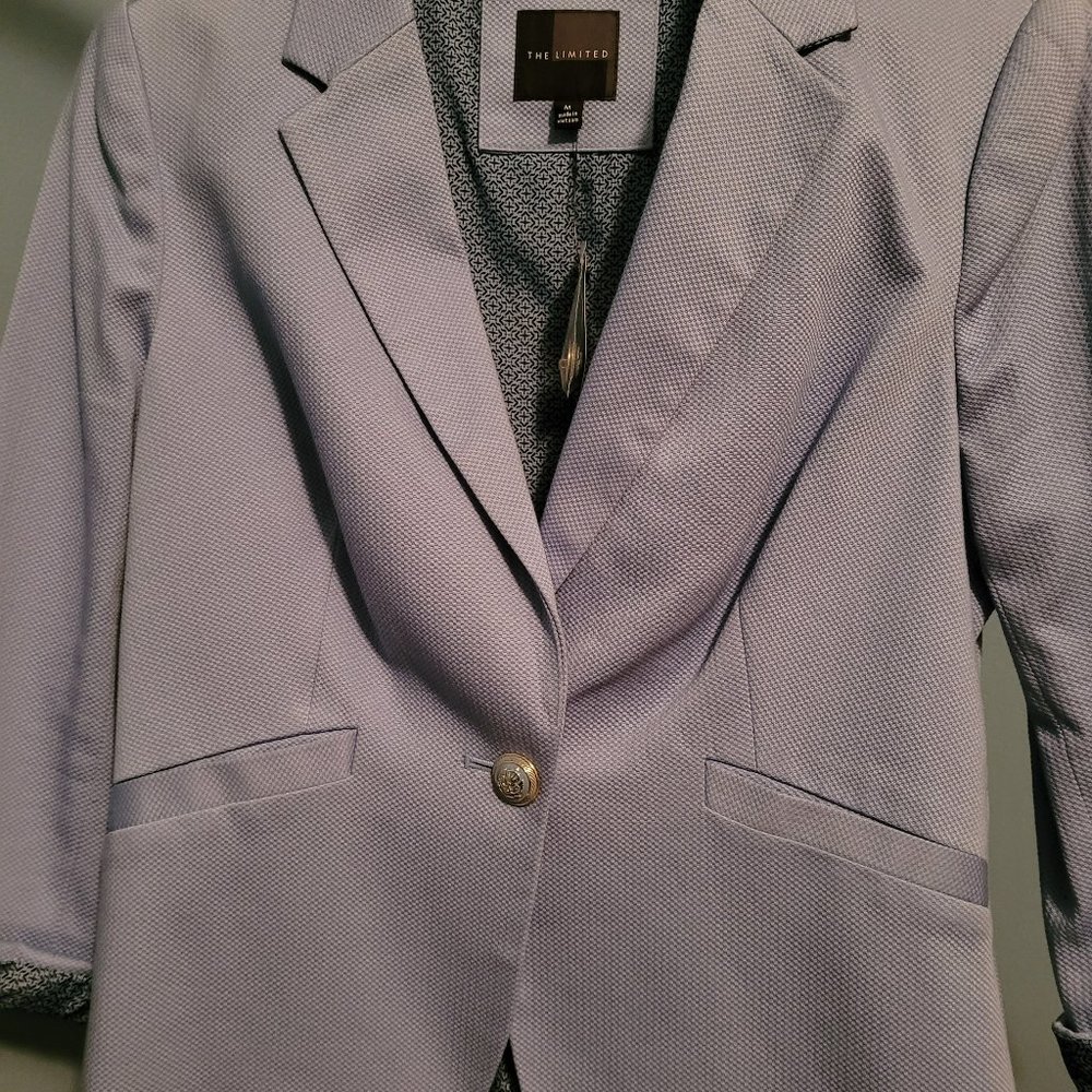 The Limited.  Light Blue/Periwinkle Blazer.  Size M. - Picture 2 of 6